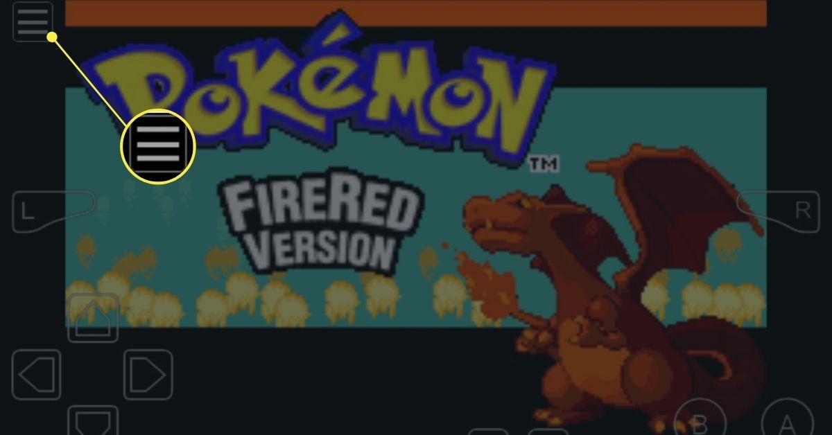 My Boy模拟器中的Pokemon Fire Red