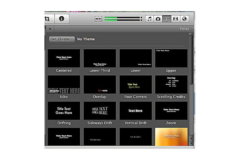 iMovie标题截图