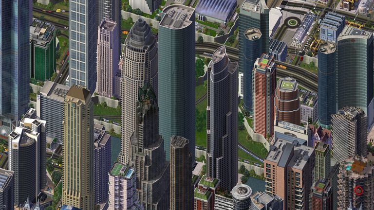 Simcity 4市区铁路交界处