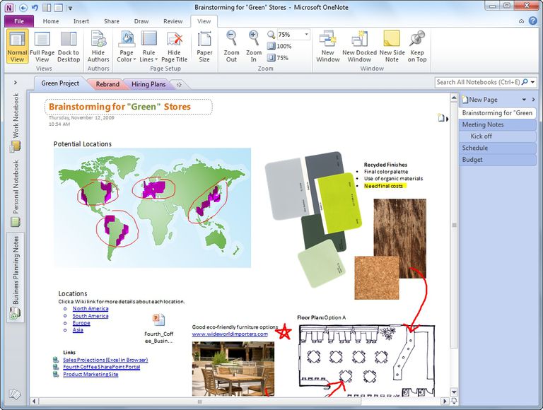 办公室OneNote 2010.