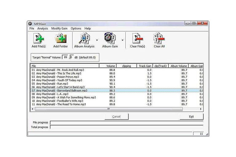 Mp3Gain  - 正常化MP3屏幕截图